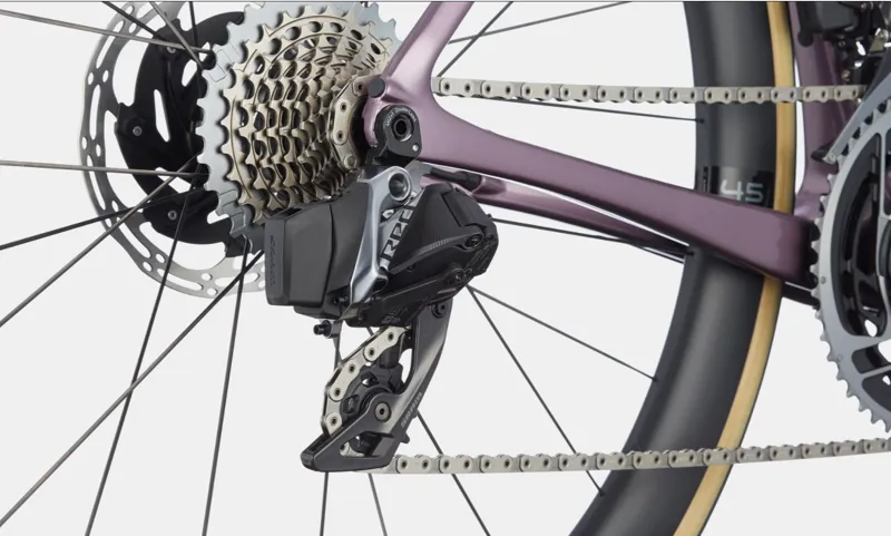 2021 Cannondale SuperSix EVO Hi-MOD Disc Red AXS Bike in Purple-4